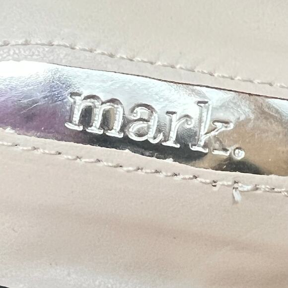 MARK NWOB Studded Ankle Snake Embossed Stiletto Heel Pumps 10 Disco Glam Prom - Picture 11 of 11